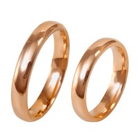 Auksiniai vestuviniai žiedai su komfortu KLASIKINIAI 3mm